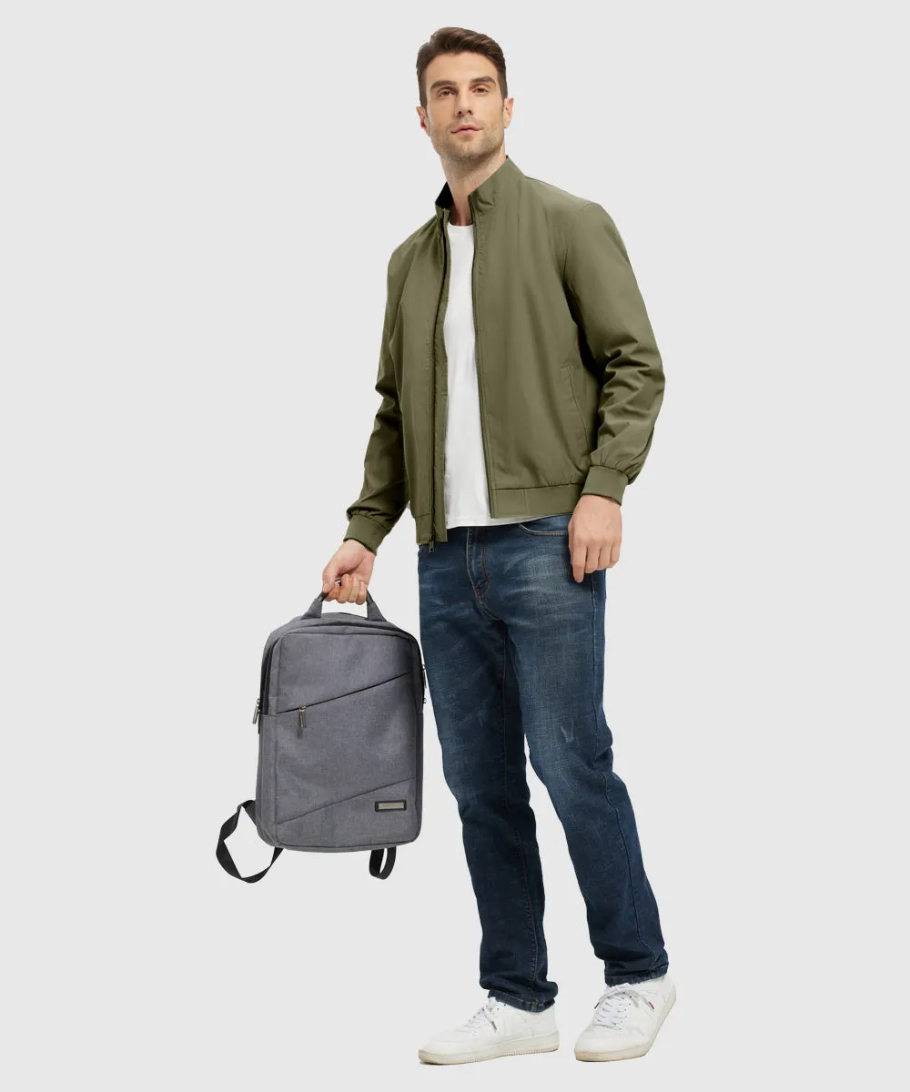 Men's Casual Lightweight Stand Collar Jacket