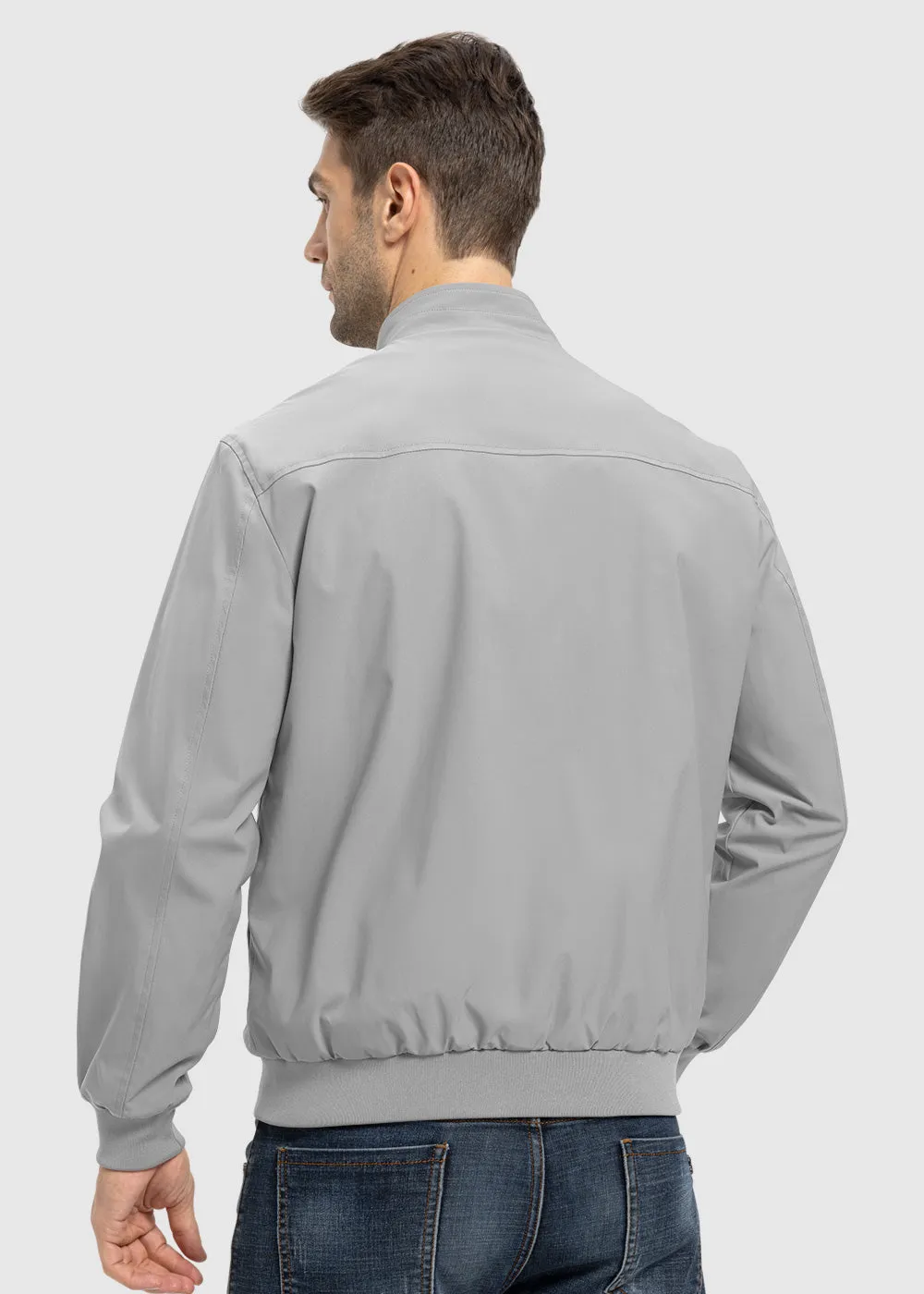 Men's Casual Lightweight Stand Collar Jacket