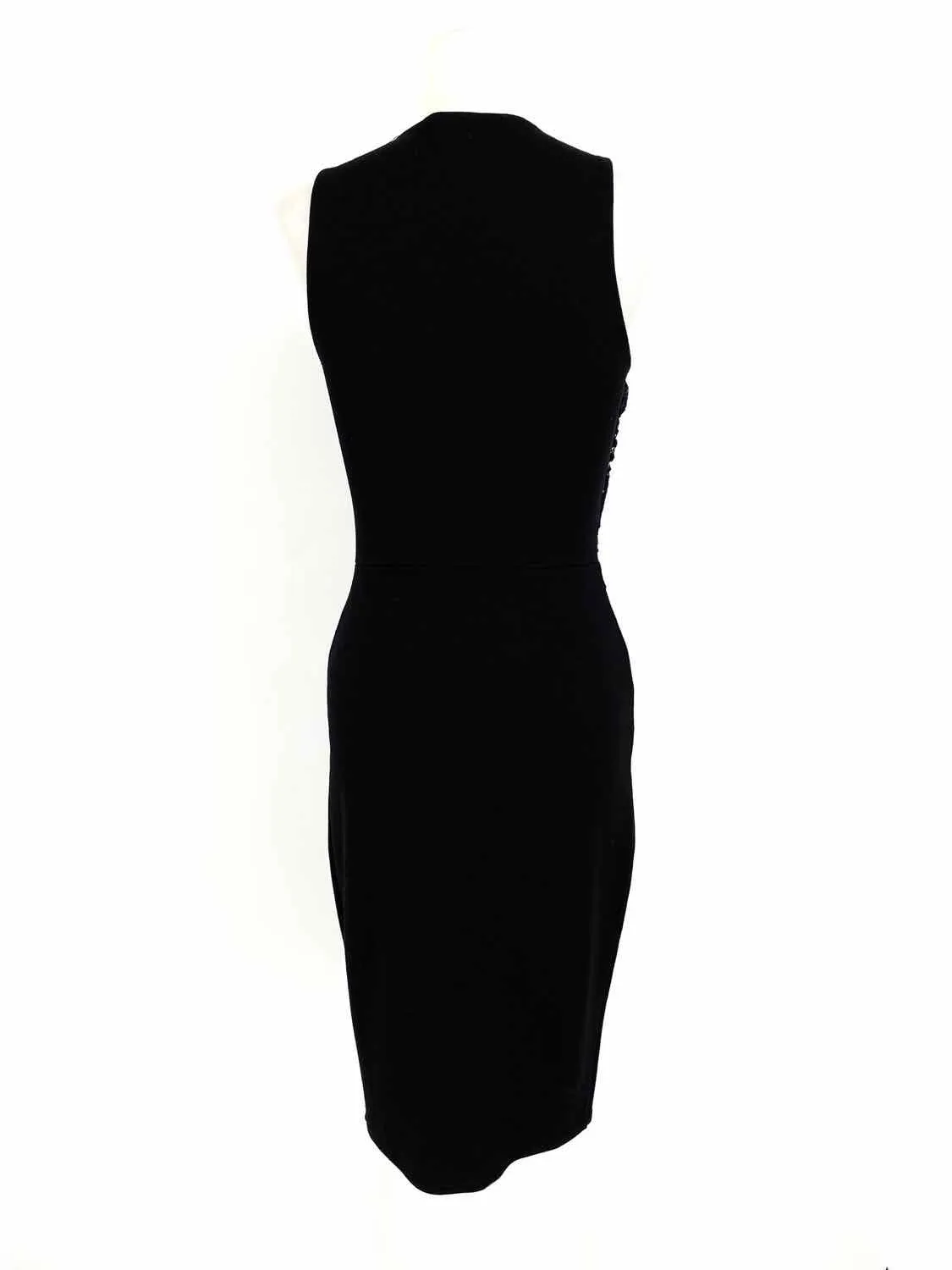 RED VALENTINO Women's Black/Navy Sleeveless Lace Abstract Size S Dress