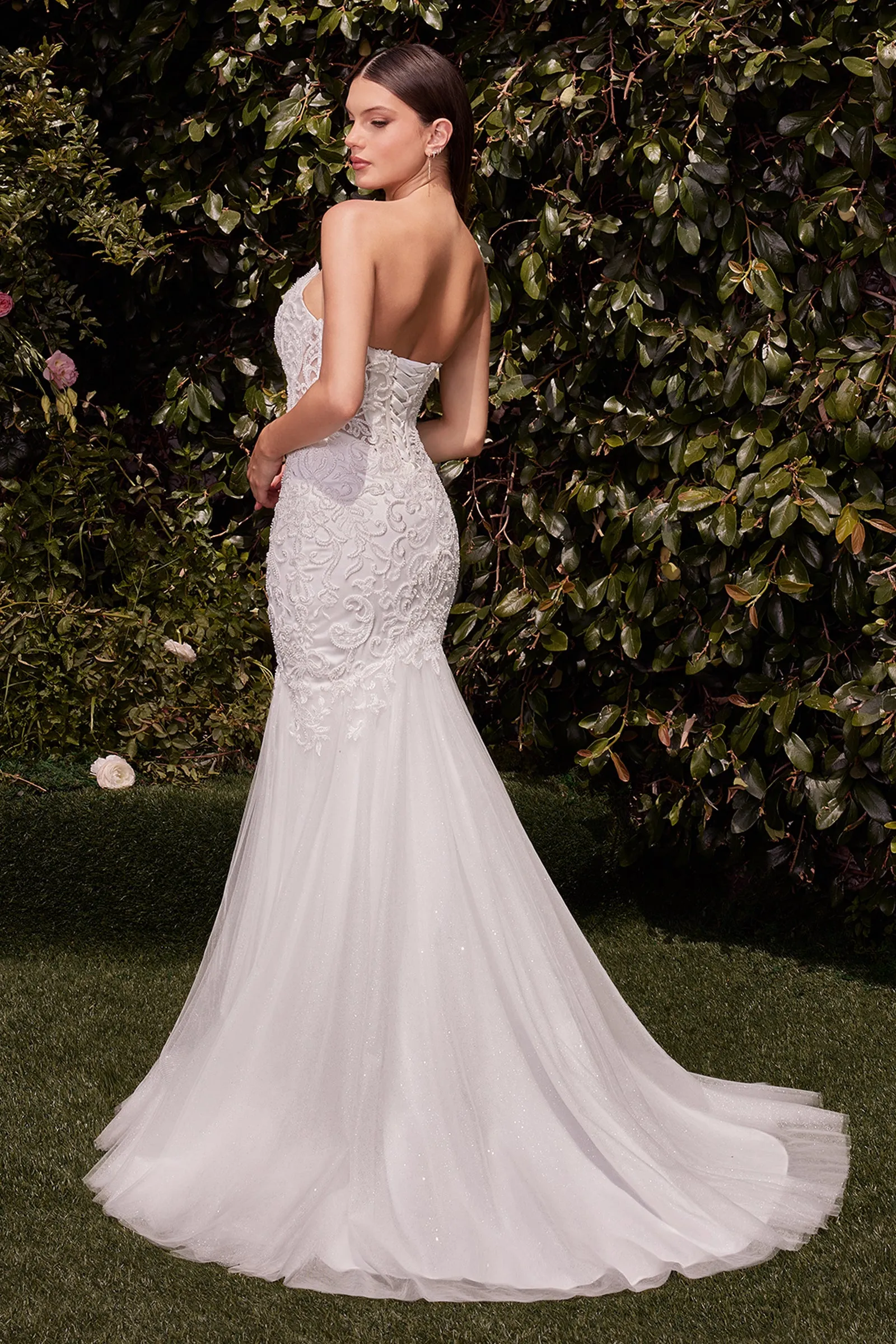 Strapless Mermaid Bridal Gown by Ladivine CDS482W