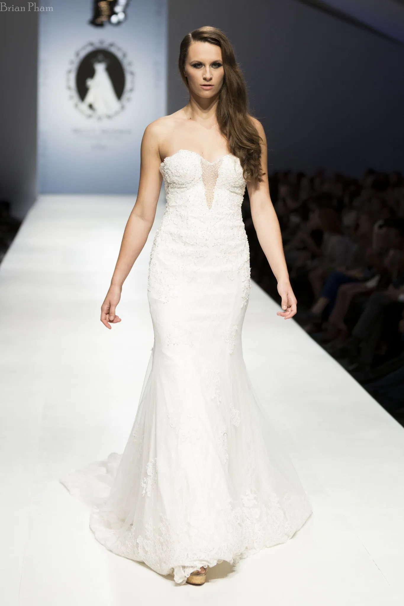 Swarovski Crystals Mermaid Wedding Dress (#Roselani)