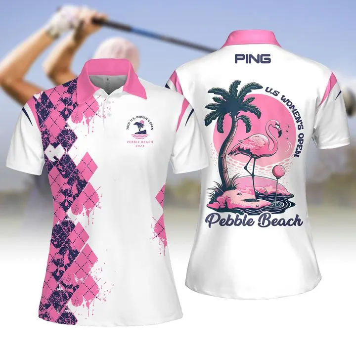 U.S Op Pebble beach Women Short Sleeve Polo Shirt, Sleeveless Polo Shirt, Ladies Sleeveless Golf Shirt