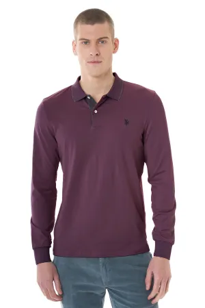 US POLO MENS LONG-SLEEVE POLO-SHIRT