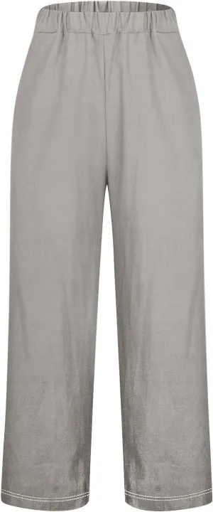 Women's Summer Drawstring Waist Cotton and Linen Long Pants Lounge Sweatpants with Pockets 2025 Spring Fall Summer