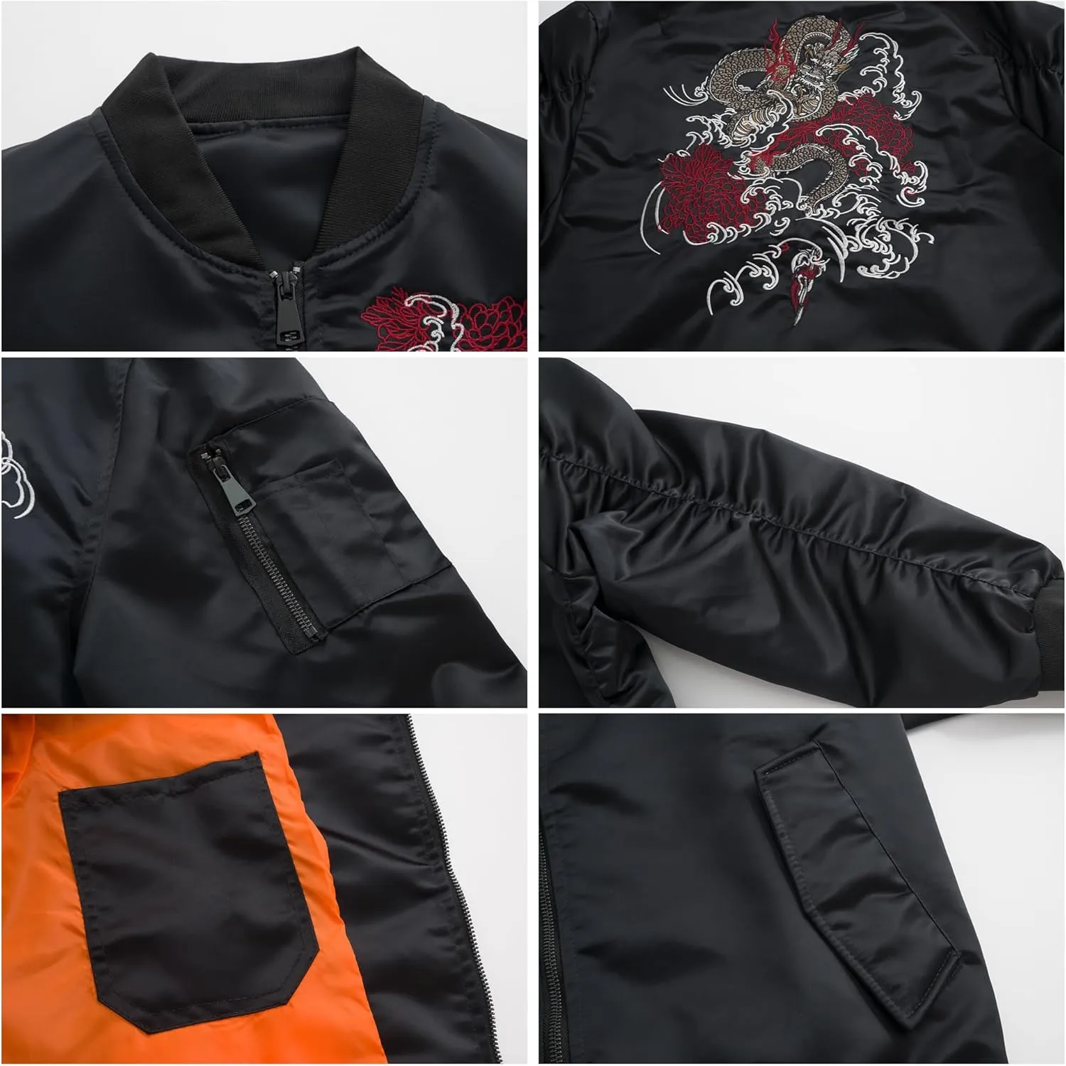 XYXIONGMAO Japanese Dragon Men'S Hip-Hop Clothing Oversized Men Bomber Jacket Couple Streetwear Pilot Jacket
