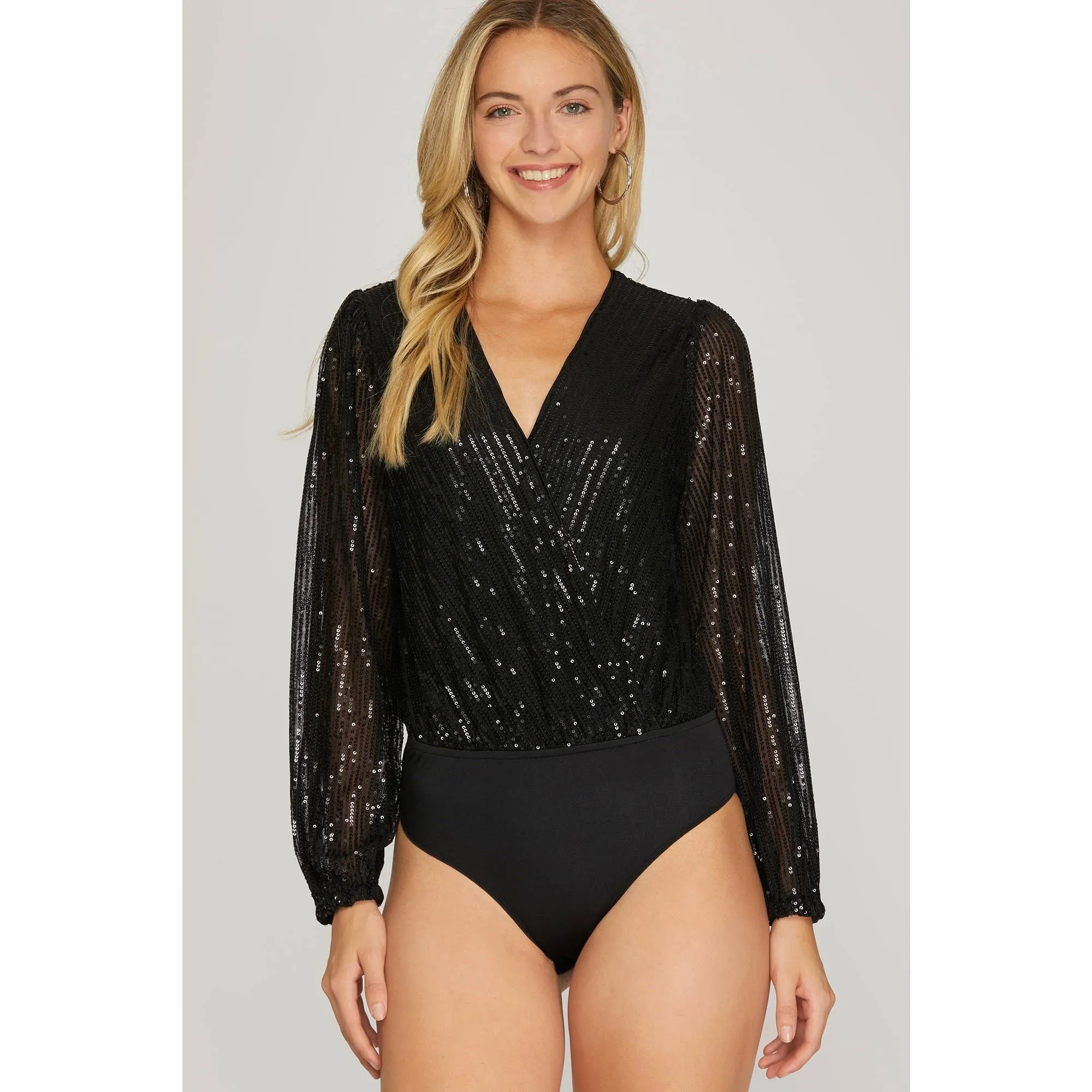 Yolanda Sequin Bodysuit